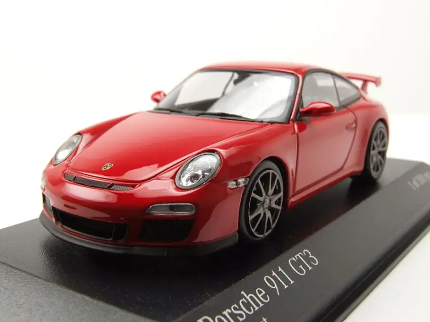 Porsche 911 GT3 2009 rot Modellauto 1:43 Minichamps