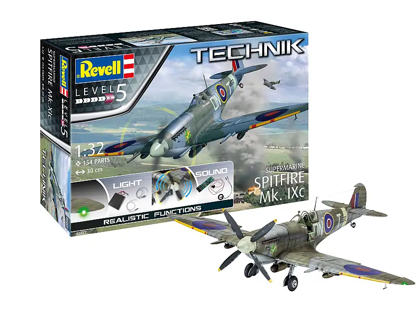Revell "Technik" Supermarine Spitfire Mk. IXc mit Licht und Sound, #00457