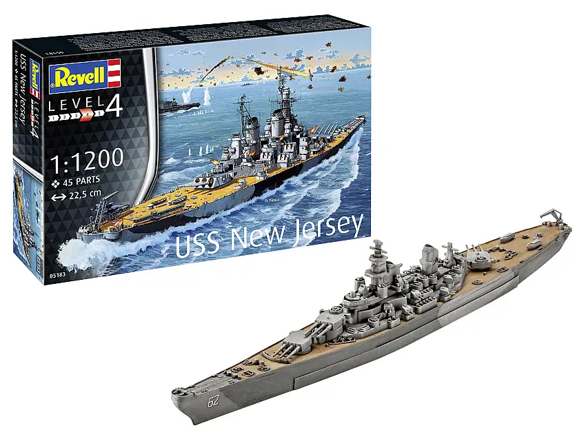 Revell USS New Jersey BB-62 Iowa-class Schlachtschiff #05183