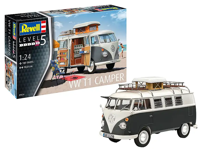 Revell Volkswagen VW T1 Camper Bus, #07674