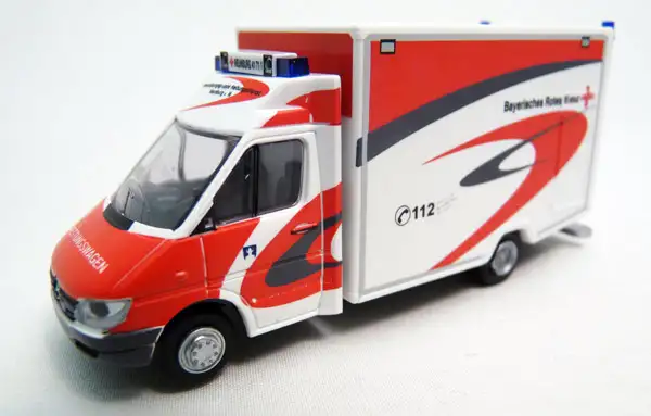 Rietze Mercedes-Benz Sprinter WAS RTW, BRK Neunburg v. Wald, #61768