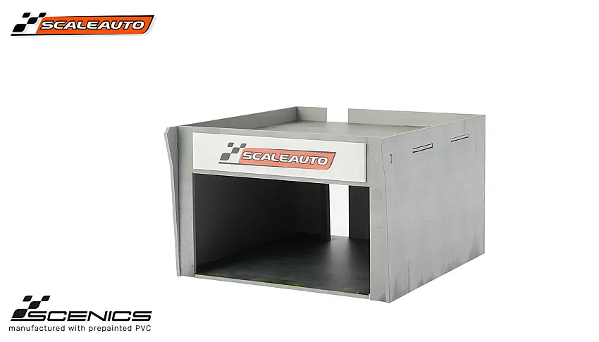 Scaleauto Boxengebäude / Pitbox Rennstreckengebäude #SC-10210