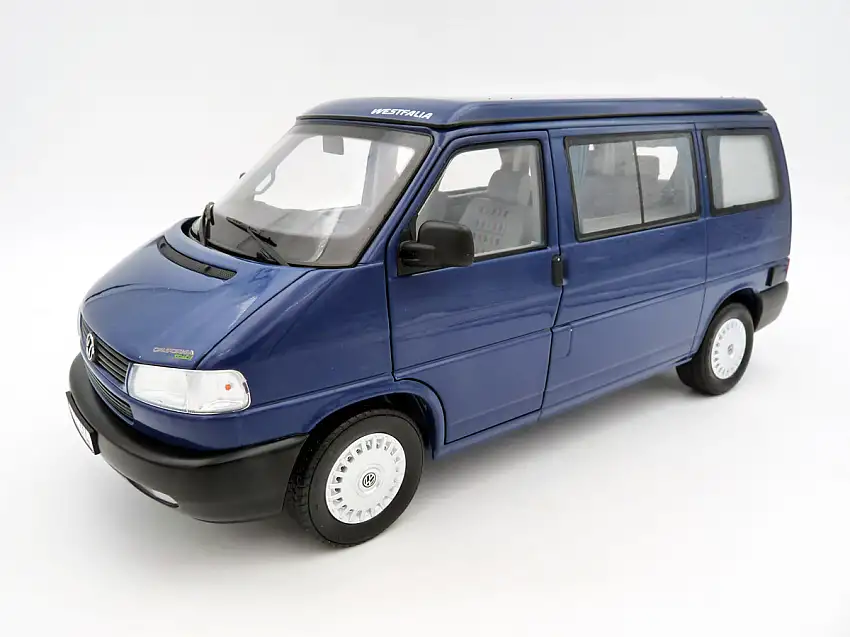 Schuco Edition 1:18 Volkswagen VW T4b California Coach mit Aufstelldach blau, #450042100