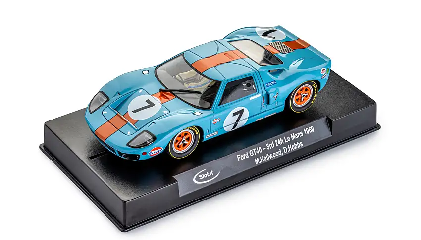 Slot.it Ford GT40 #7, 3rd place 24h Le Mans 1969, Mike Hailwood / David Hobbs, #CA18g