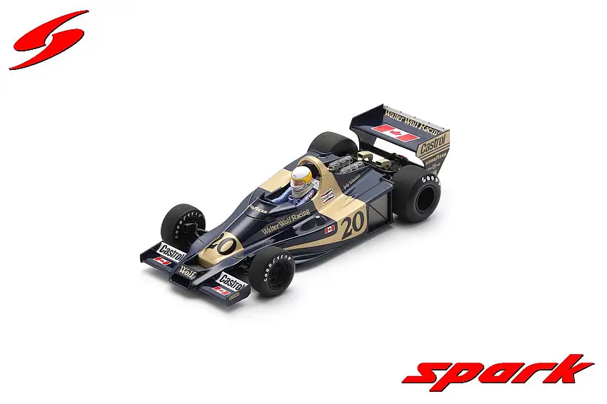 Spark Wolf WR1 #20 Winner Monaco GP 1977, Jody Scheckter, #18S372 (mit Acryl-Vitrine)