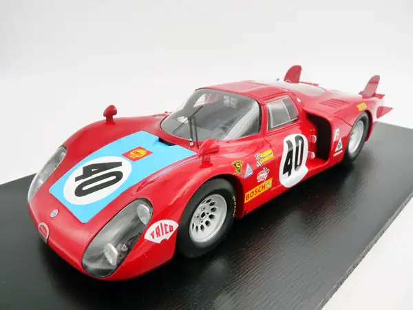 Spark Alfa Romeo Tipo 33/2 #40 24h Le Mans 1968 Mario Casoni / Giampiero Biscaldi, #18S511