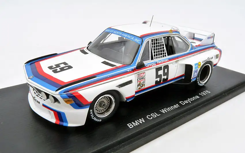 Spark Model / Minimax BMW 3.5 CSL Workscar No.59 Gregg / Redman / Fitzpatrick 24h Daytona 1976, #43DA76