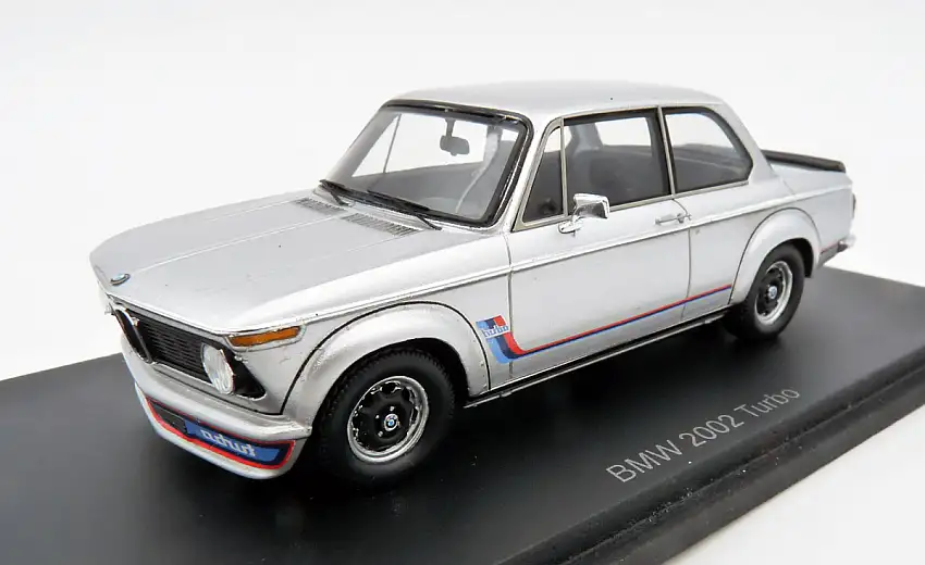 Spark Model / Minimax BMW 2002 turbo 1973 Polaris silber metallic, #S2815