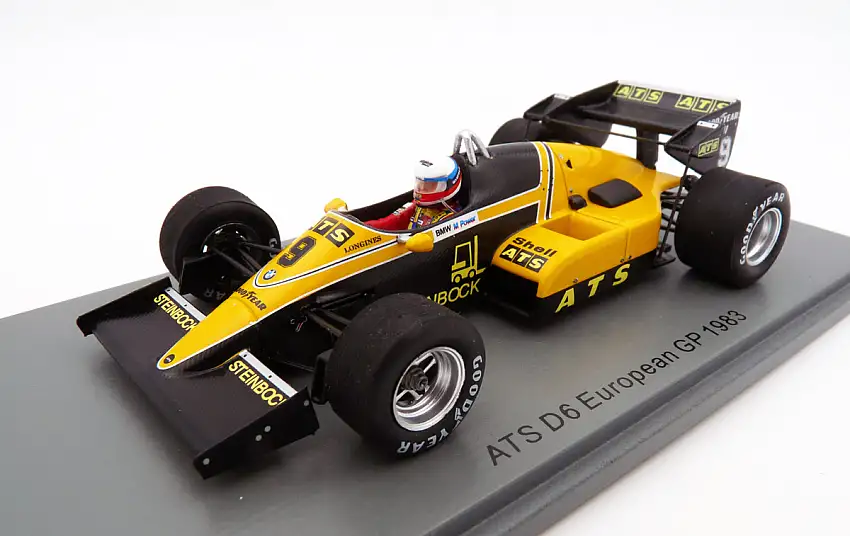 Spark Model / Minimax ATS D6 BMW Turbo European GP 1983, Manfred Winkelhock, #S3922