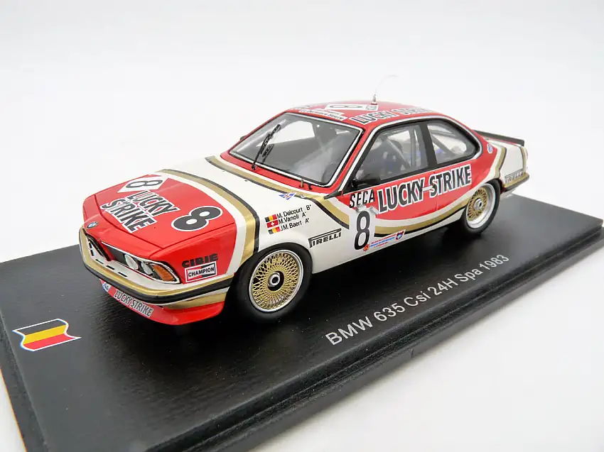 Spark Model / Minimax BMW 635 Csi Gr. A Team LS Delcourt #8 24h Spa 1983, #SB651