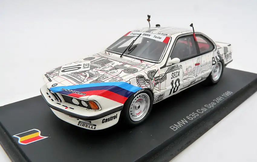 Spark Model / Minimax BMW 635 Csi Gr. A Team Schnitzer Freilassing #10 Pirro / Ravaglia / Berger 24h Spa 1986, #SB667