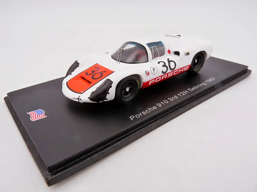 Spark Model / Minimax Porsche 910 #36 12h Sebring 1967 Patrick / Mitter #US270