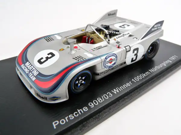Spark Model / Minimax Porsche 908/03 #3 Winner 1000km Nürburgring 1971 Elford / Larrousse, #S2334