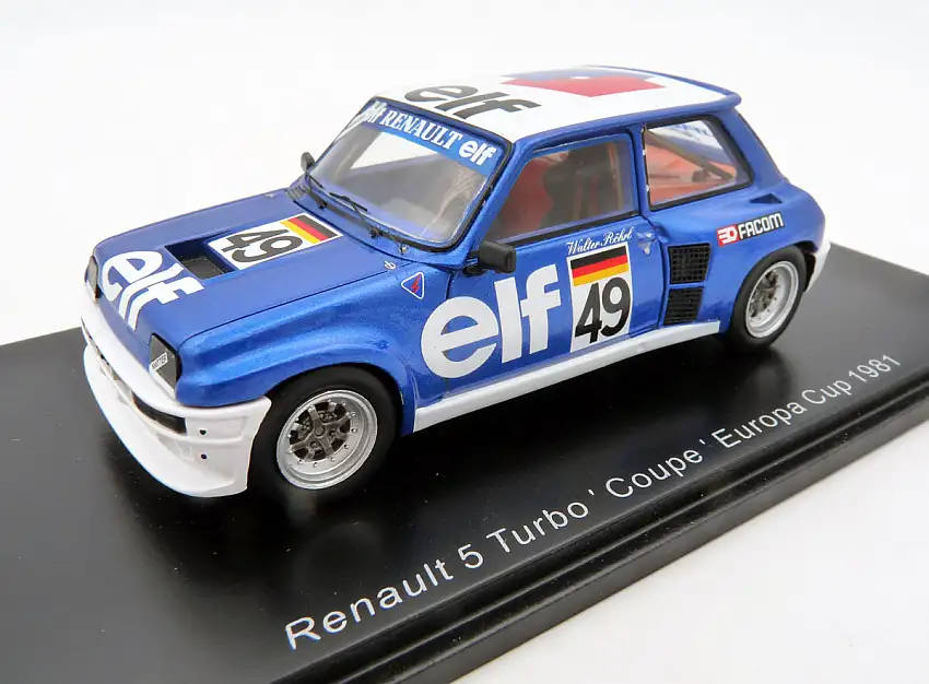 Spark Model / Minimax Renault 5 Turbo "Coupe" Europa Cup 1981, #49 Walter Röhrl, #S6022