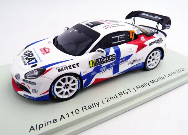 Spark Model / Minimax Renault Alpine A110 Rally #47 Rally Monte Carlo 2021 Astier/Vauclare, #S6581