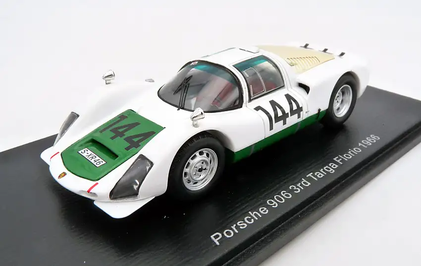 Spark Model / Minimax Porsche 906 #144 3rd Targa Florio 1966 Vincenzo Arena / Antonio Pucci, #S9235