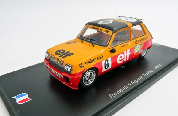 Spark Model / Minimax Renault 5 Alpine Turbo 1984, #6 Jean Ragnotti, #SF151