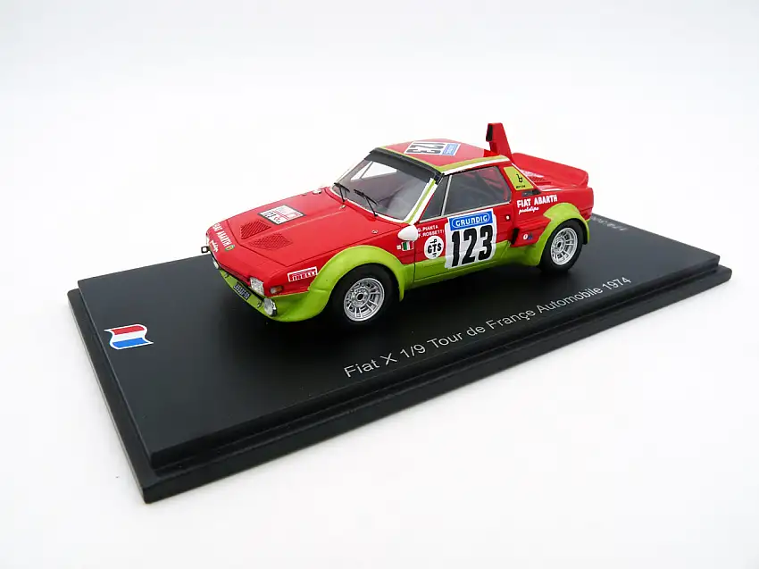 Spark Fiat X1/9 Abarth Prototipo #123 Pianta / Rosetti Tour de France Automobile 1974, #SF264