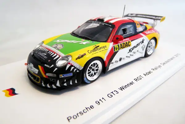 Spark Model / Minimax Porsche 911 GT3 #23 Sieger RGT ADAC Deutschland Rallye 2015, #SG225