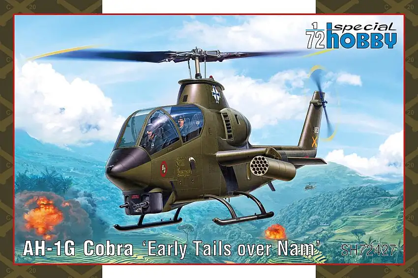 Special Hobby AH-1G Cobra Helicopter "early tails over Nam" #SH72427