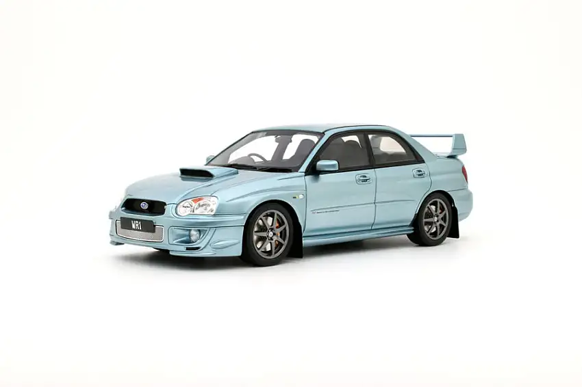 Subaru Impreza WRX STi WR1 RHD Solberg Edition 2003 eisblau metallic Modellauto 1:18 Ottomobile