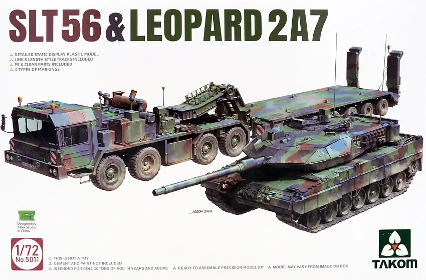 Takom Bundeswehr SLT56 "Franziska" mit Kampfpanzer Leopard 2A7, #03.01.5011