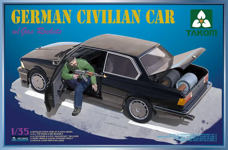 Takom German civilian car (E21 320i), #2005