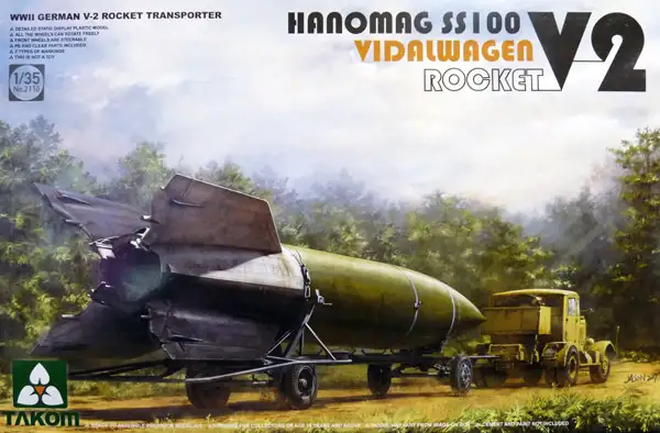 Takom Hanomag SS100 mit Vidalwagen Transporter und V2 Rakete, #03012110