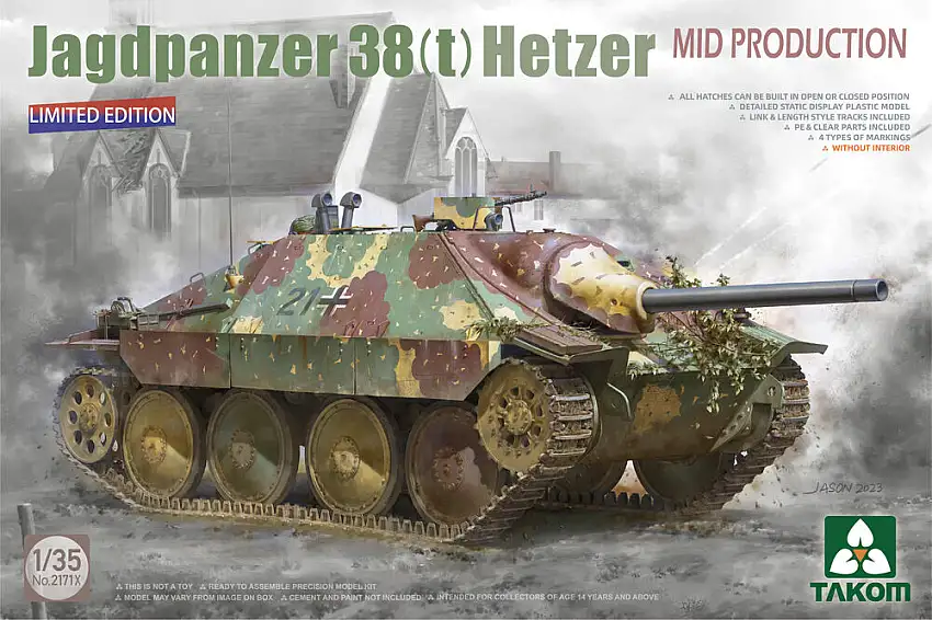 Takom Jagdpanzer 38(t) Hetzer mid production, #2171X