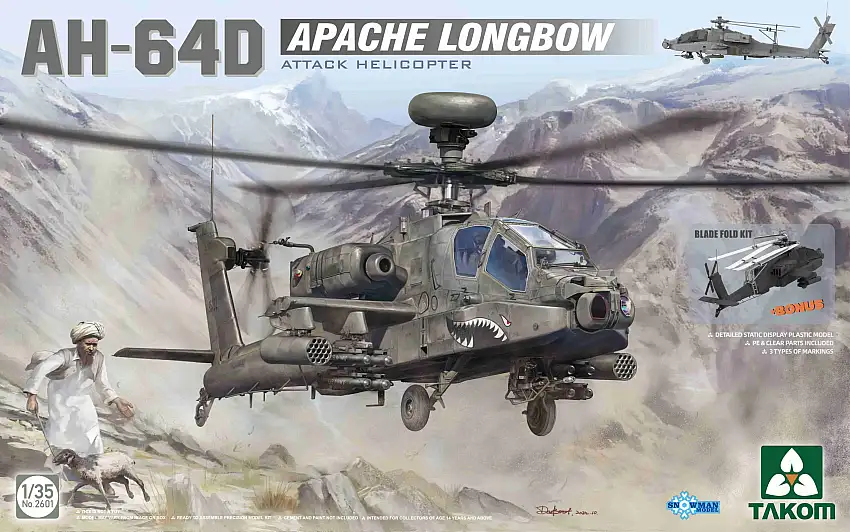 Takom AH-64D Apache Longbow Attack Helicopter #2601