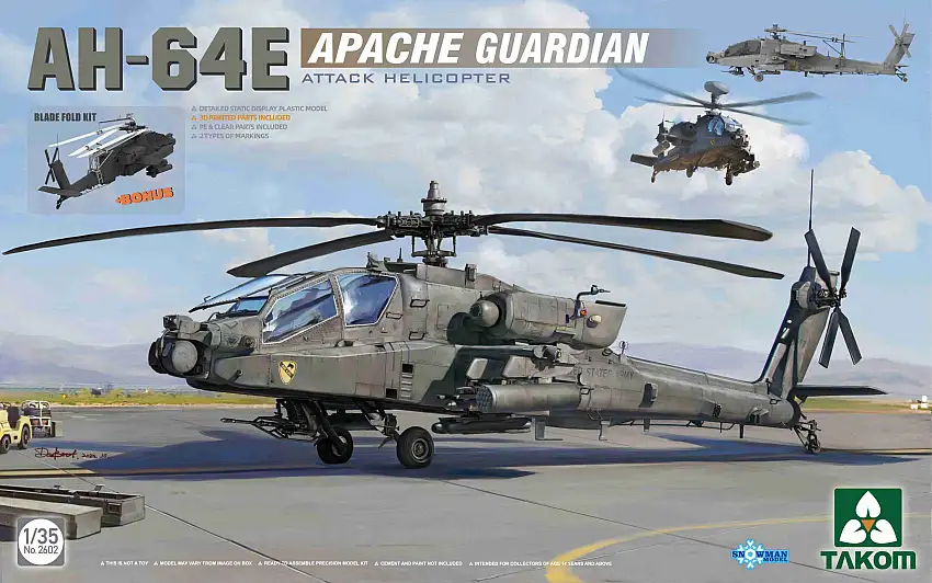 Takom AH-64E Apache Guardian Attack Helicopter #2602