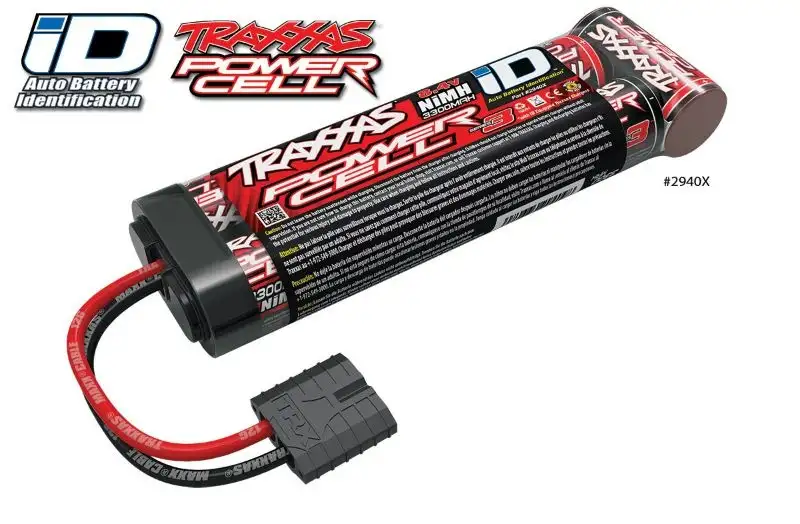 Traxxas Fahrakku 8,4 V / 3300 mAh NiMH 7-C Flat Stick Battery Pack mit iD-Stecker #2940X