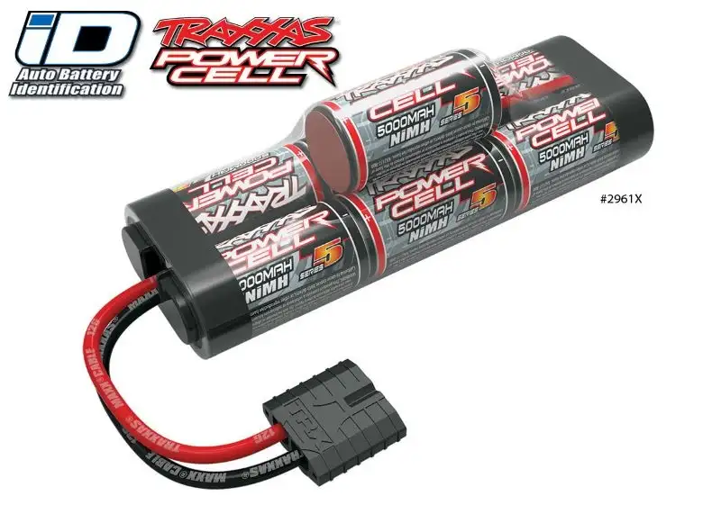 Traxxas Fahrakku 8,4 V / 5000 mAh NiMH 7-C Hump Battery Pack mit iD-Stecker #2961X