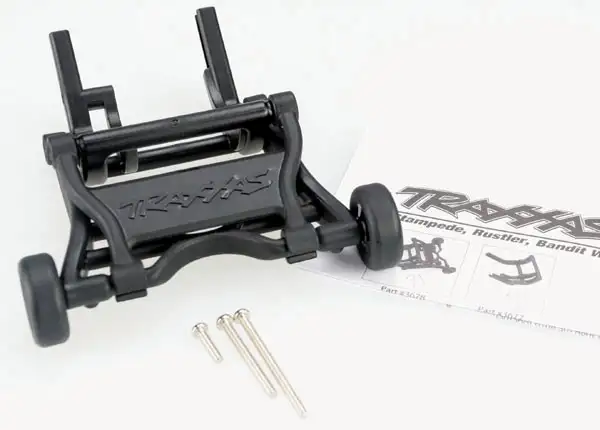 Traxxas Wheelie bar, assembled (black) / Hochstart-Stützrahmen, vormontiert (schwarz) #3678