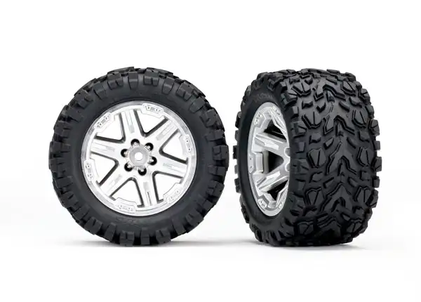 Traxxas Radset montiert & fertig verklebt 7,1 cm / 2,8" RXT-Felgen & Talon EXT-Reifen, TSM #6773R