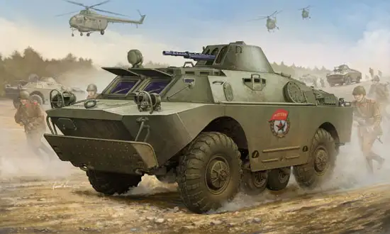Trumpeter Schützenpanzerwagen BRDM-2 / SPW-40 (early) Russian Amphibious Tank #05511