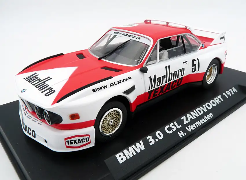 Vulcan by Slotwings BMW Alpina 3.0 CSL "Marxxboro / Texxco" Huub Vermeulen #51 Zandvoort 1974, #V2002