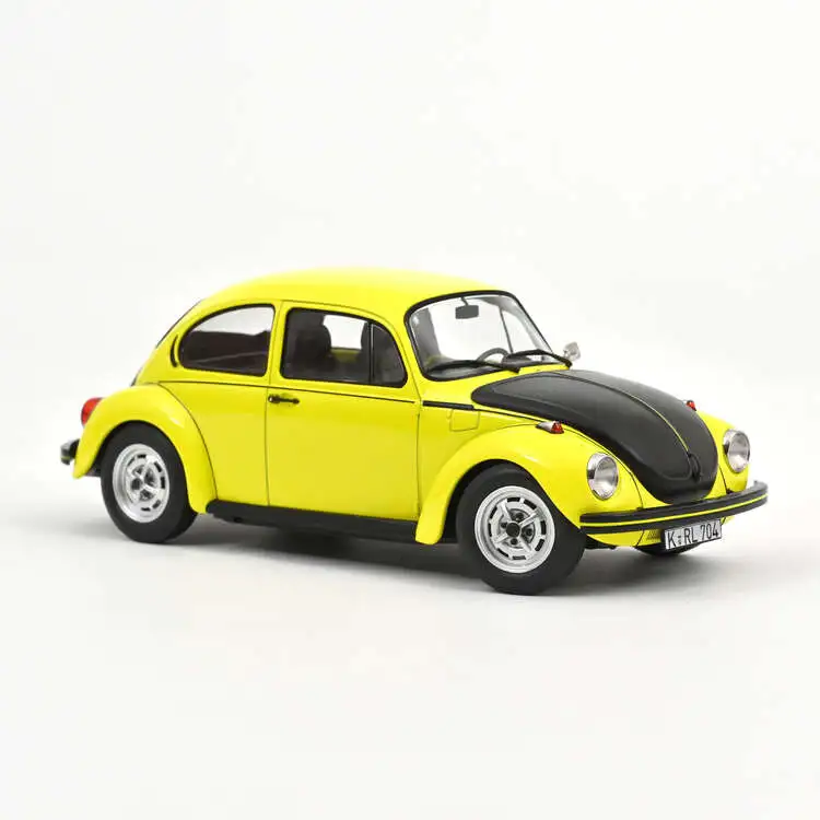 VW 1303 Käfer 1973 gelb schwarz Modellauto 1:18 Norev