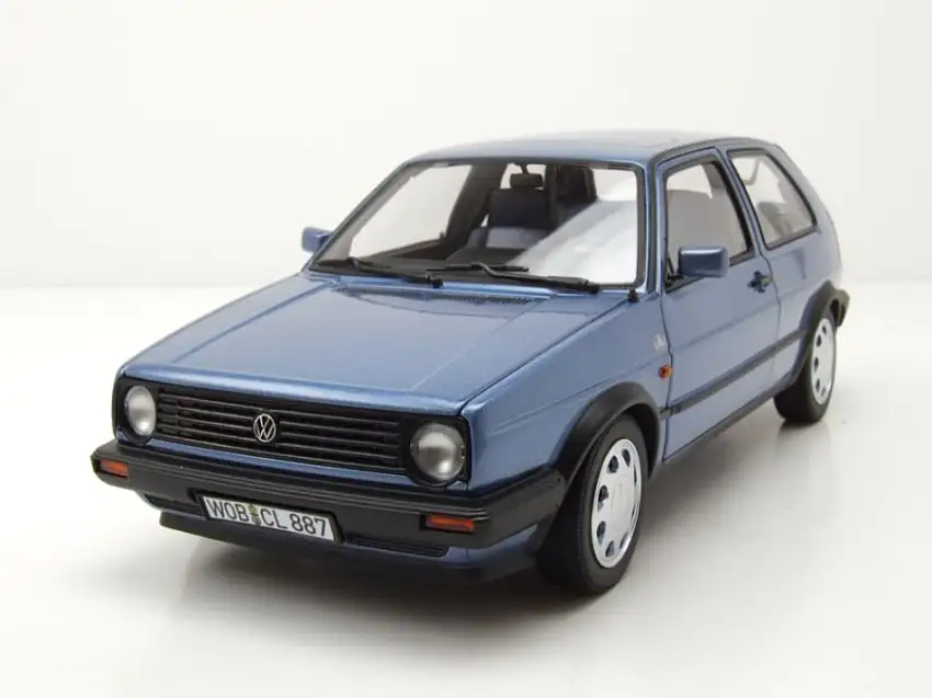 VW Golf 2 10 Millionen 1988 blau metallic Modellauto 1:18 Norev