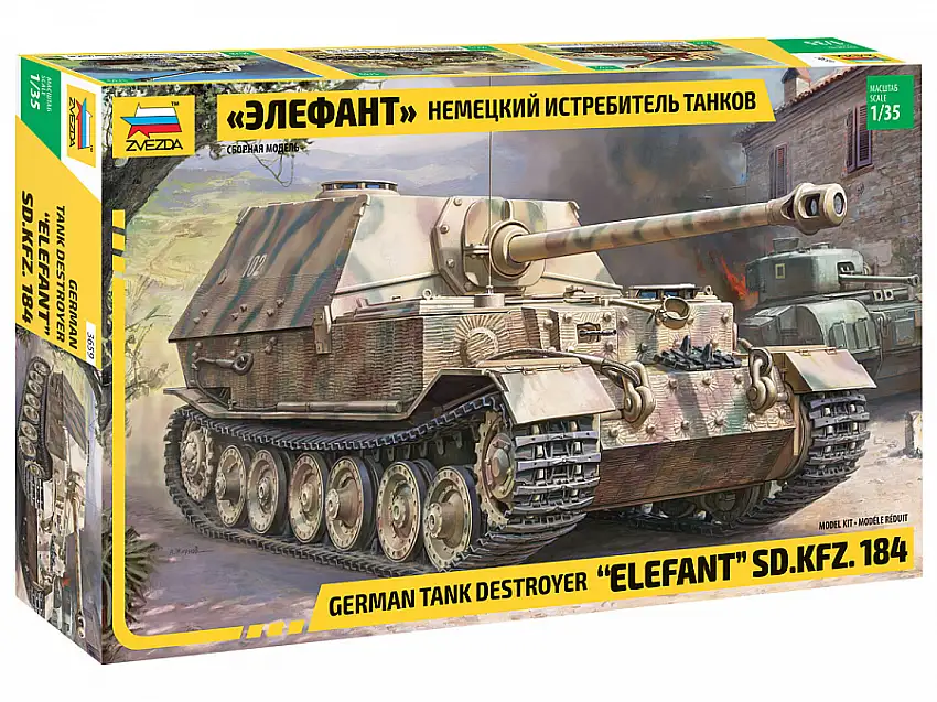 Zvezda Sd.Kfz.184 Elefant Deutscher Panzerjäger #3659