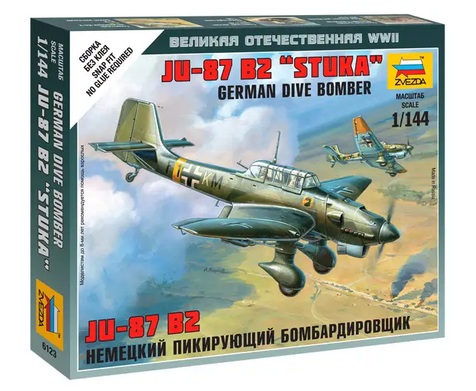 Zvezda Junkers Ju-87 B2 Stuka, #6123