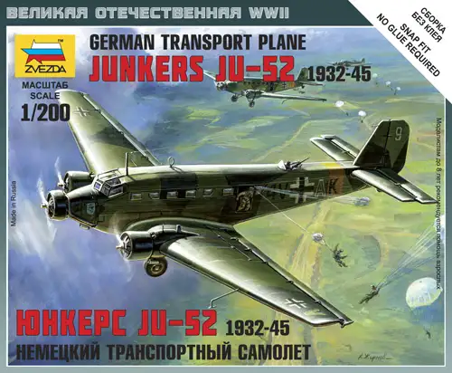 Zvezda Junkers Ju-52 1932-45 #6139