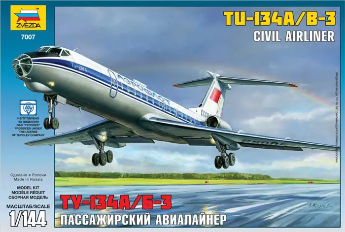 Zvezda Tupolev Tu-134A/B-3 Civil Airliner #7007